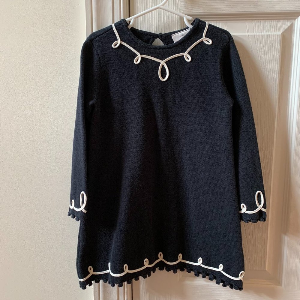 HANNA ANDERSSON Size 100 Navy Knit Cotton Girls' Dress